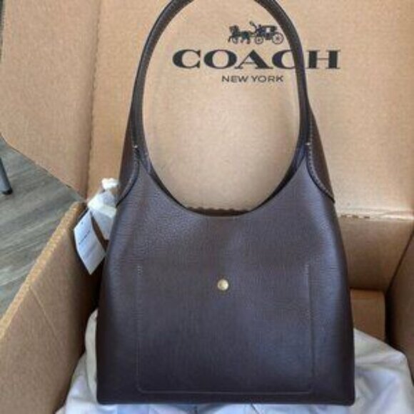 BNWT Coach Brooklyn 39 Shoulder Bag in Dark Stone - Picture 2 of 3